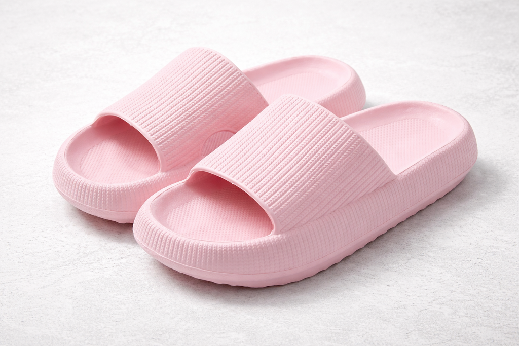 Lautva Sauna & Spa Slides — Soft Cushioned Non-Slip Slippers with Thick Sole for Sauna, Shower & Wet Rooms